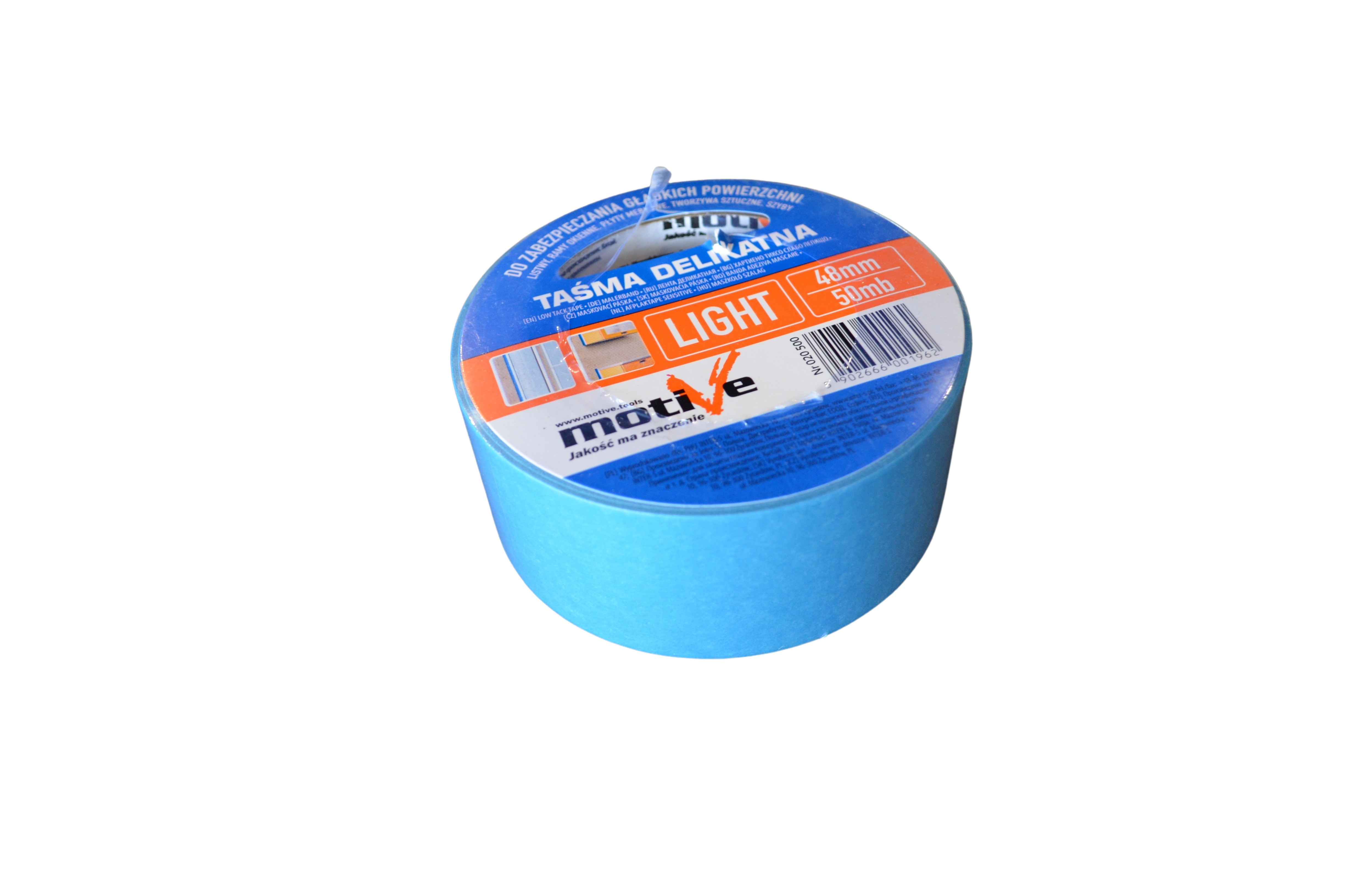Лента малярная голубая, для деликатных работ 48/50 MOTIVE, Польша